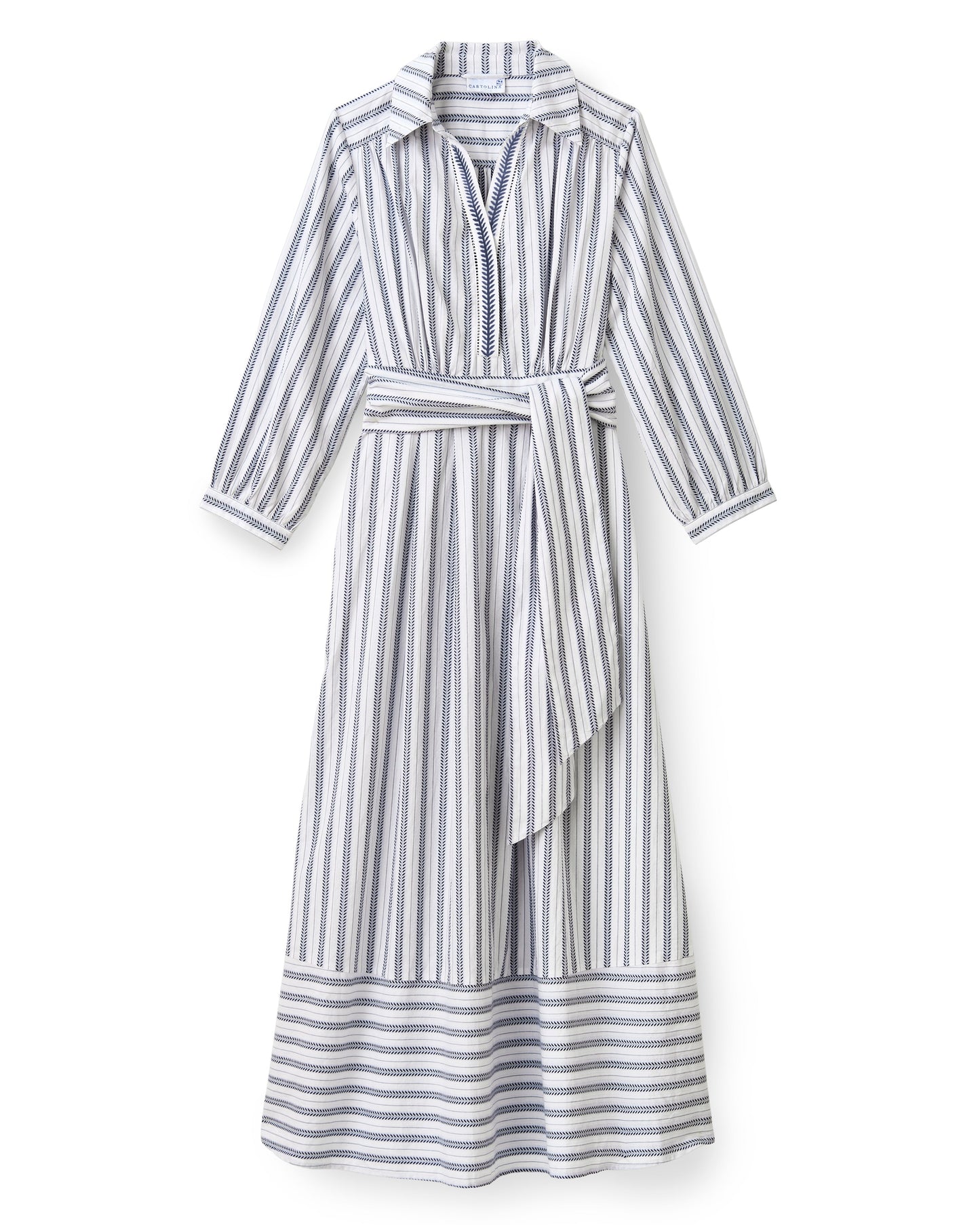 Seraphina Dress-Coastal Indigo Stripe
