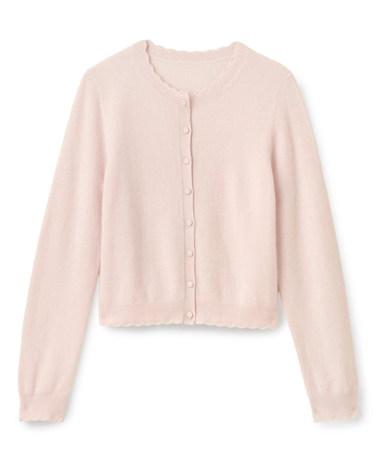 Lucy Ls Cardigan-Shell Pink