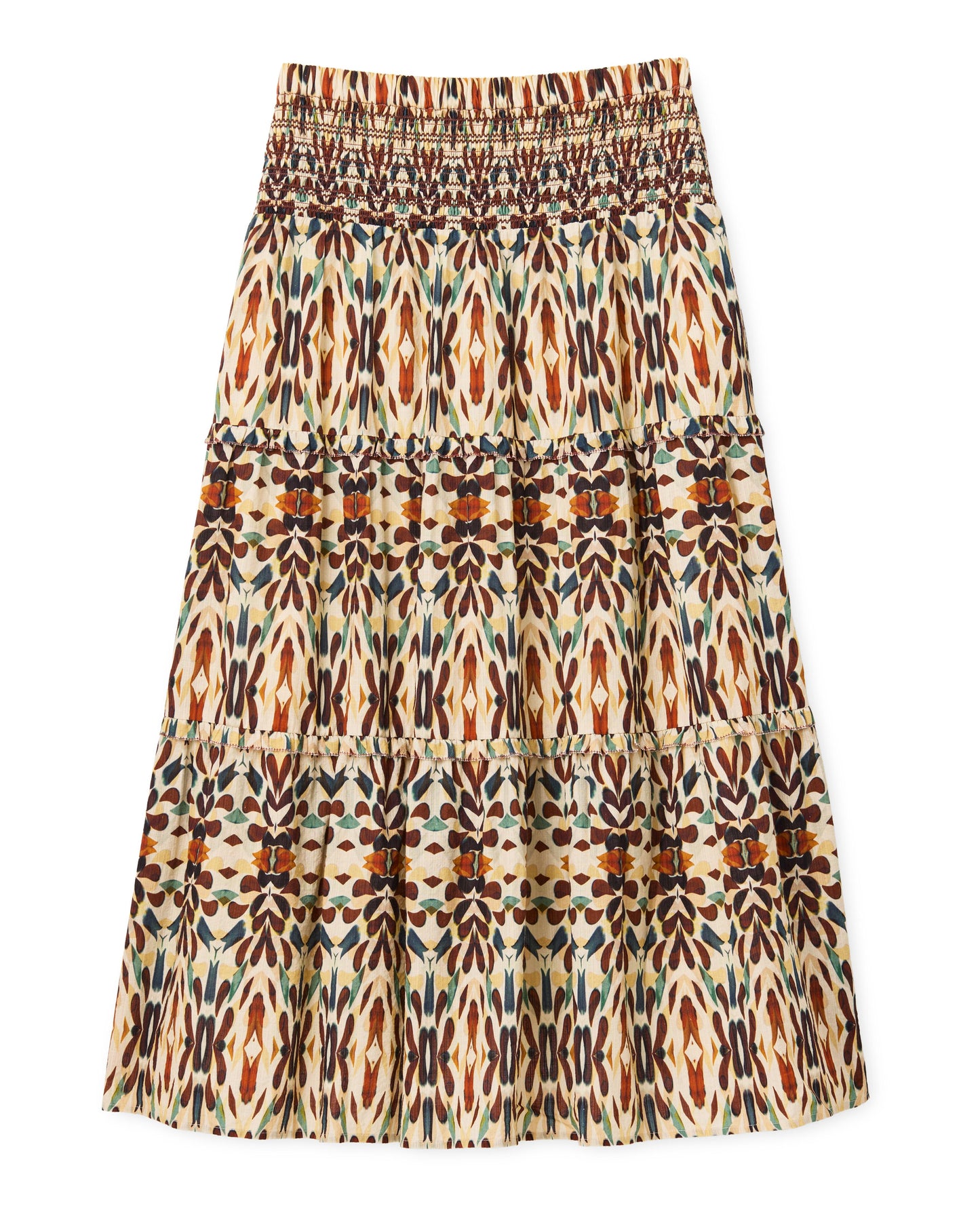 Kylie Midi Skirt-Kaleidoscope Print