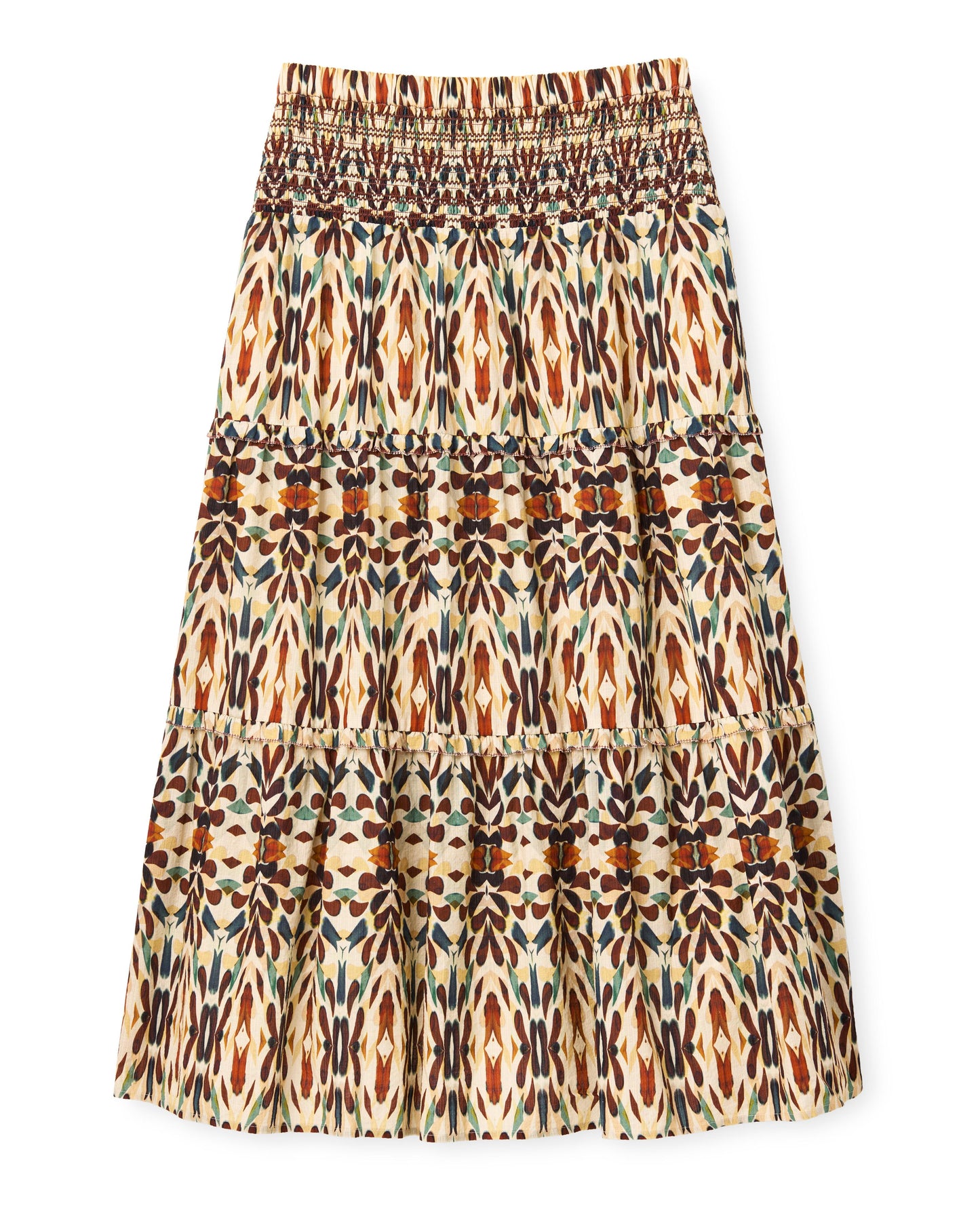 Kylie Midi Skirt-Kaleidoscope Print