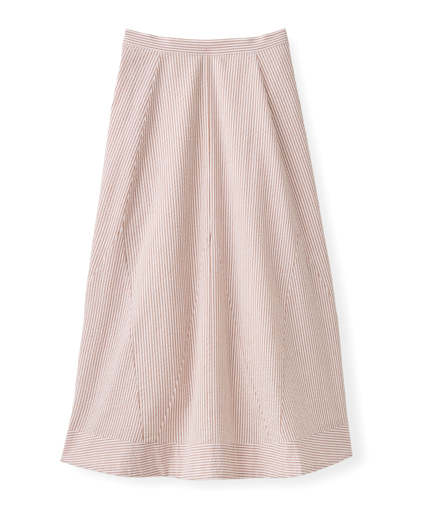 Liberty Midi Skirt-Camel Stripe