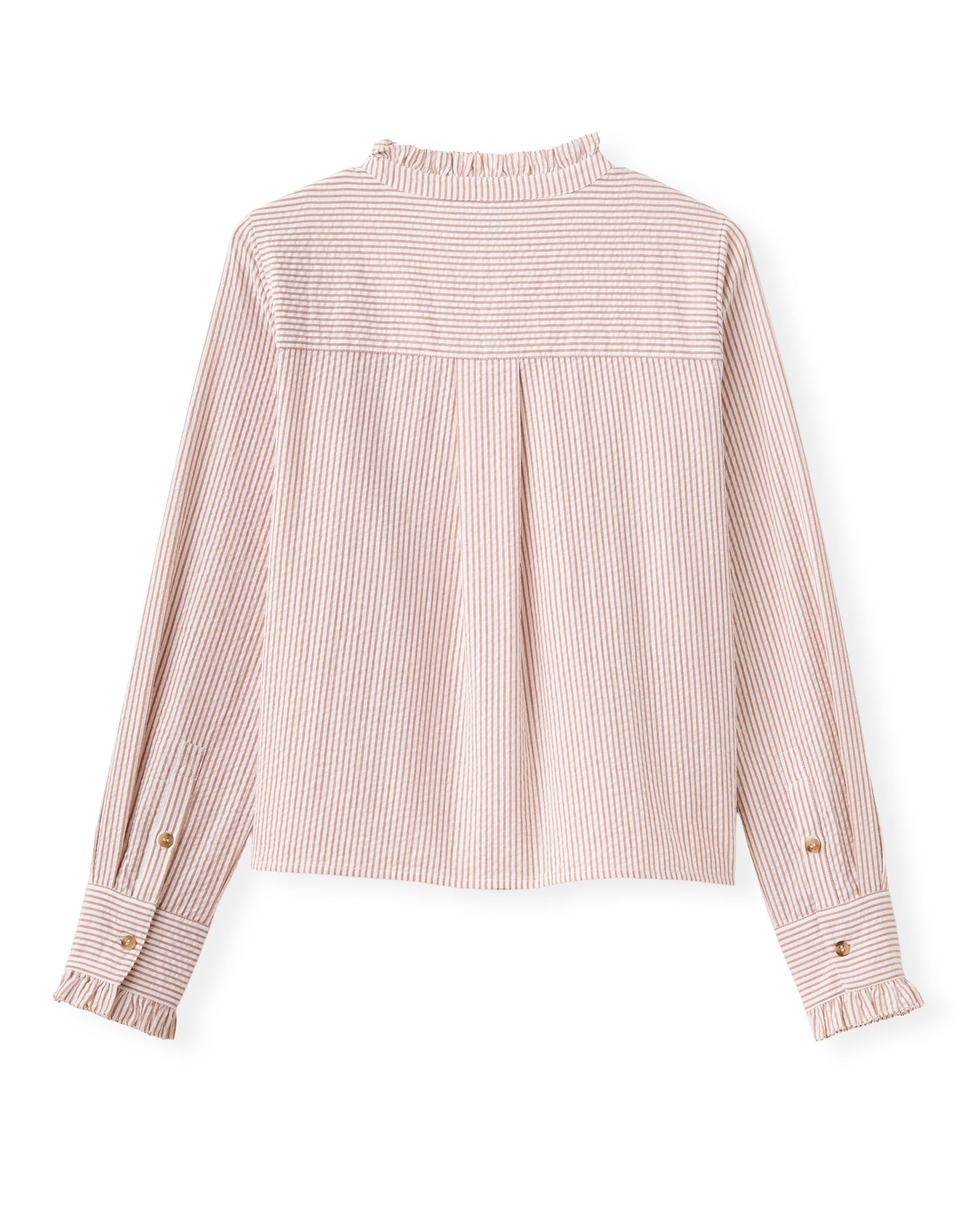 Percy Shirt-Camel Stripe