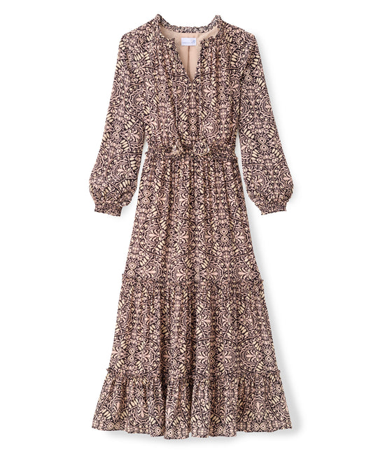 Radcliff Dress-Flor Medallion Cottage Rose