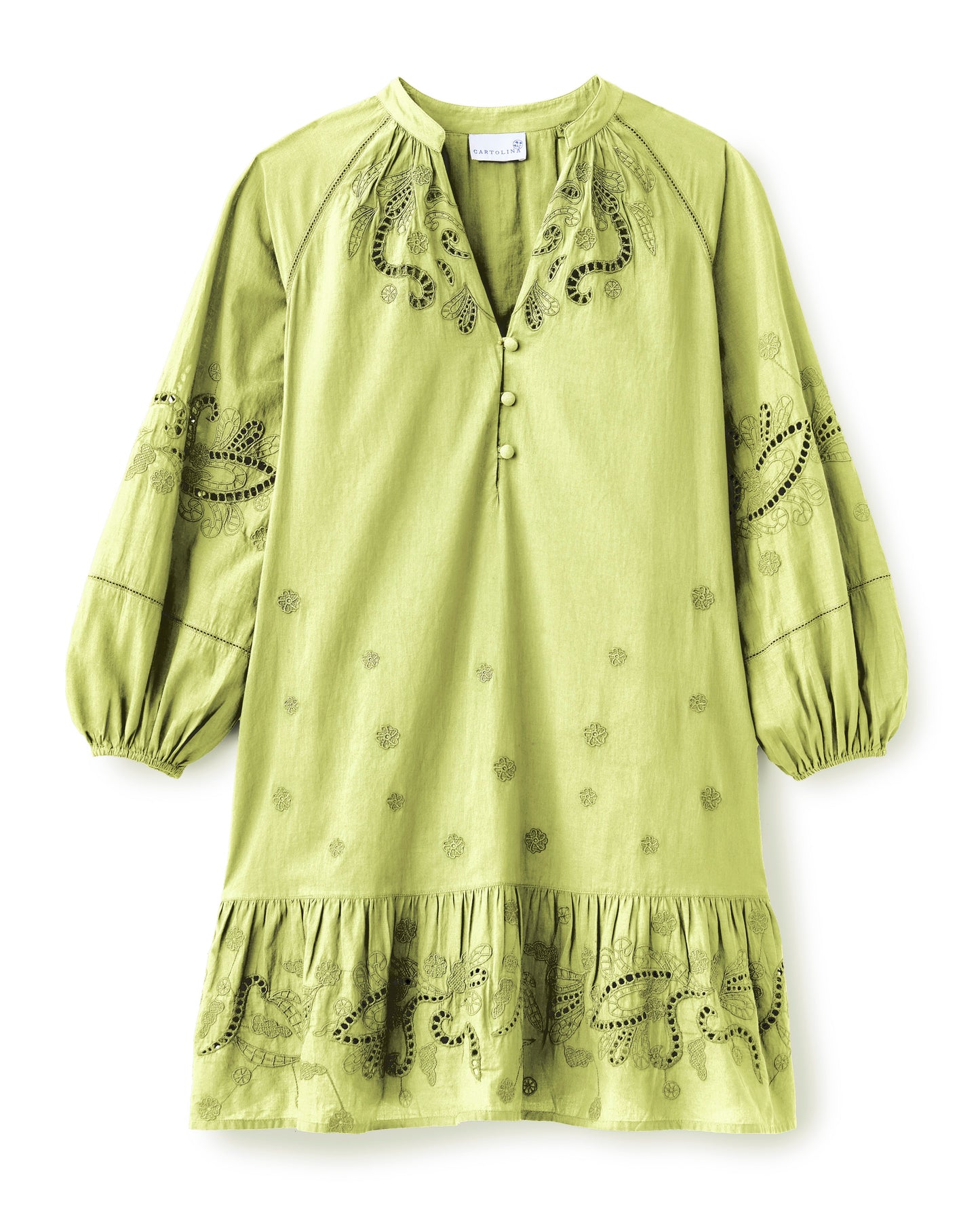Selwin Mini Dress-Chartruese
