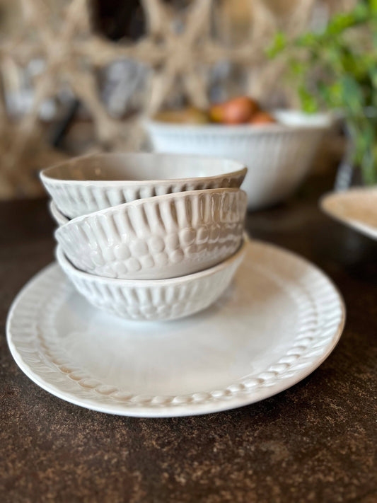 Dottie Soup/Cereal Bowl: White