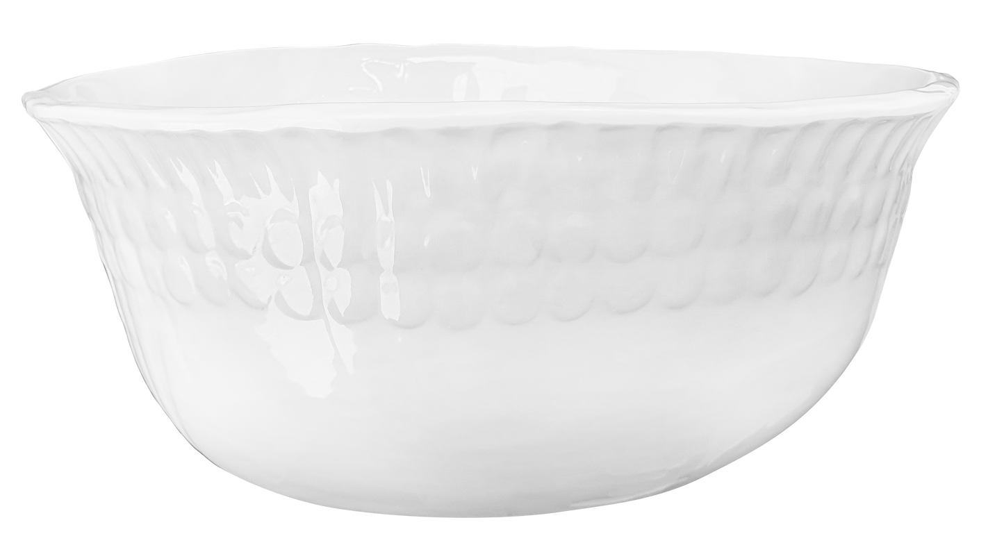 Dottie Large Serving Bowl: White