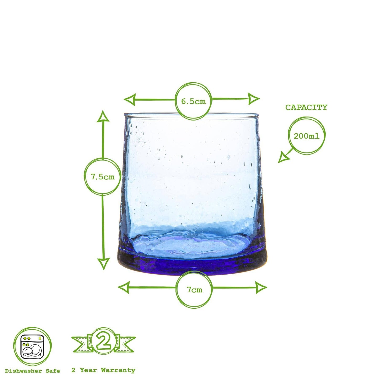 Meknes Tumbler Blue - Set of 4