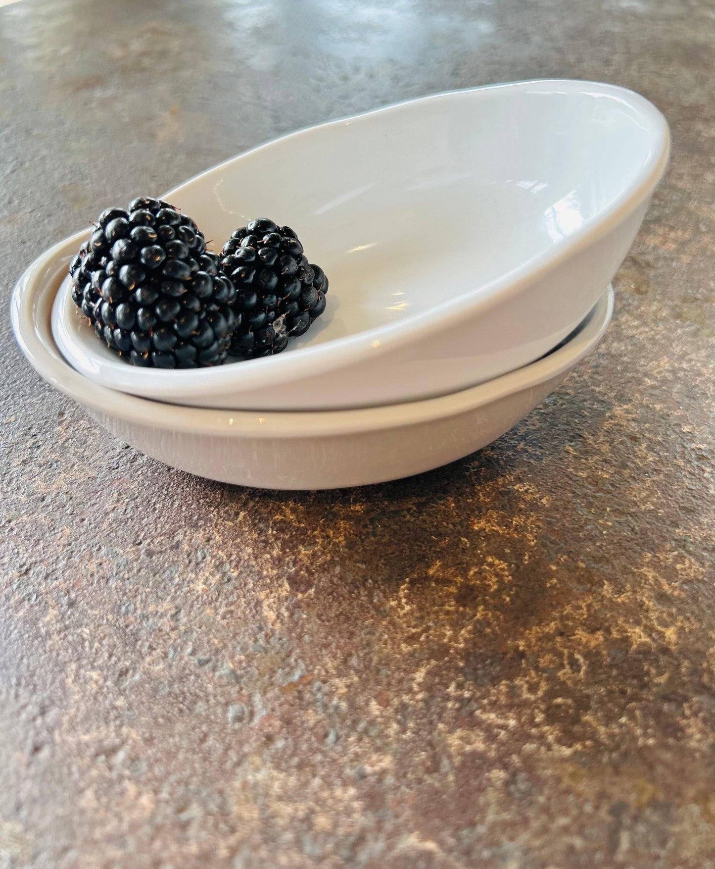 Tiny Oval Bowl: White