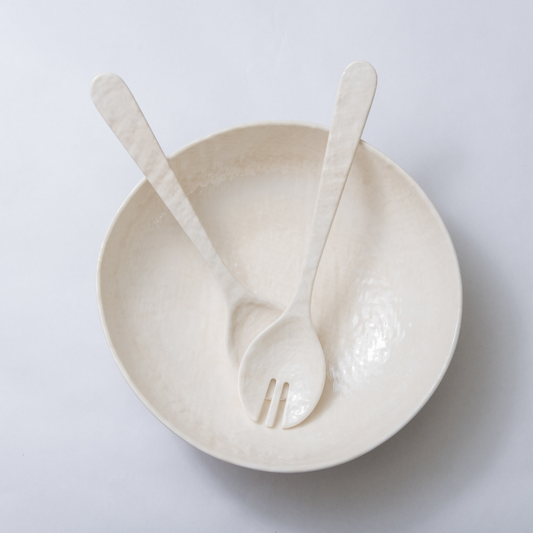 Salad Servers: White