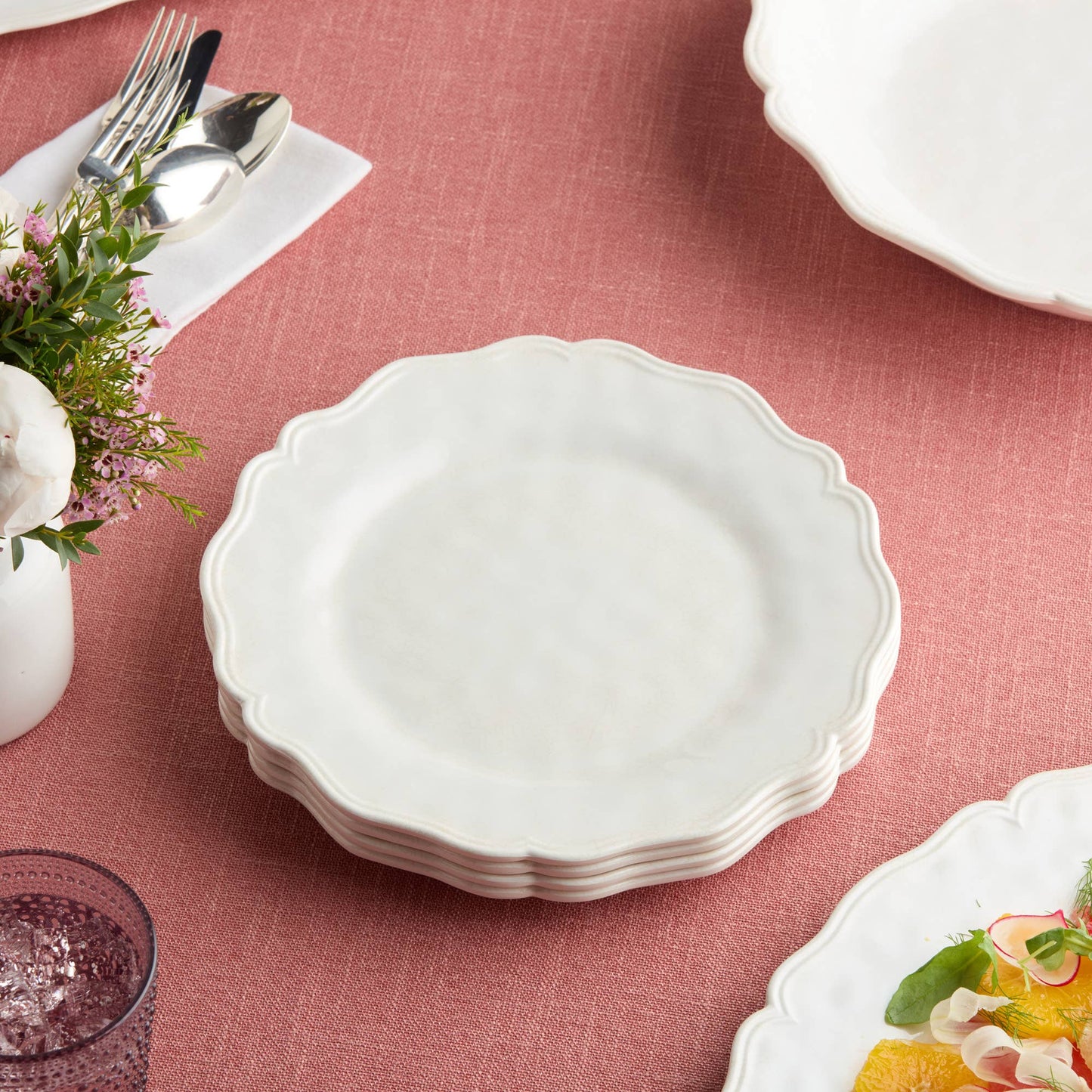 Isabella Cream Dinner Plate - Set of 4
