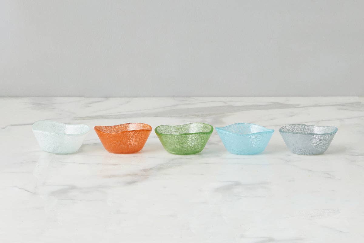 Glass Mini Dipping Bowl, Grey