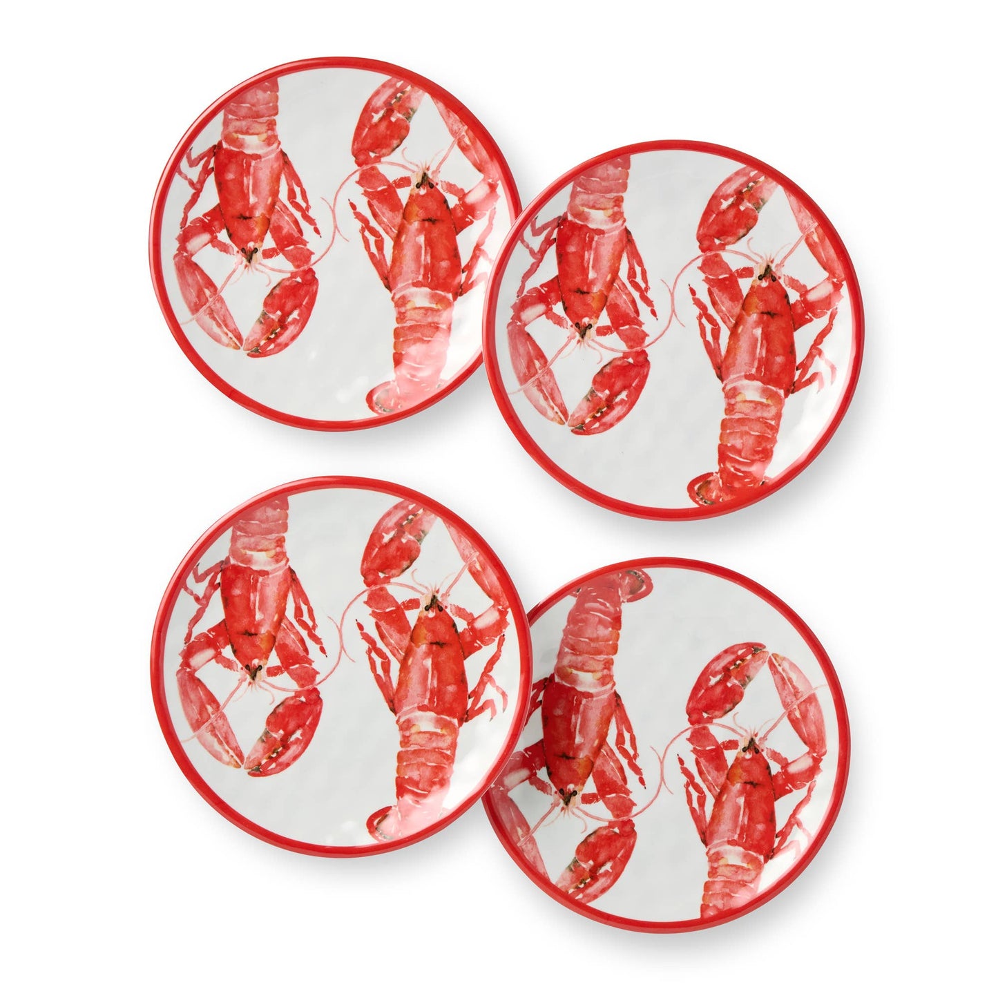Beach House Lobster Canape Plates - Set of 4