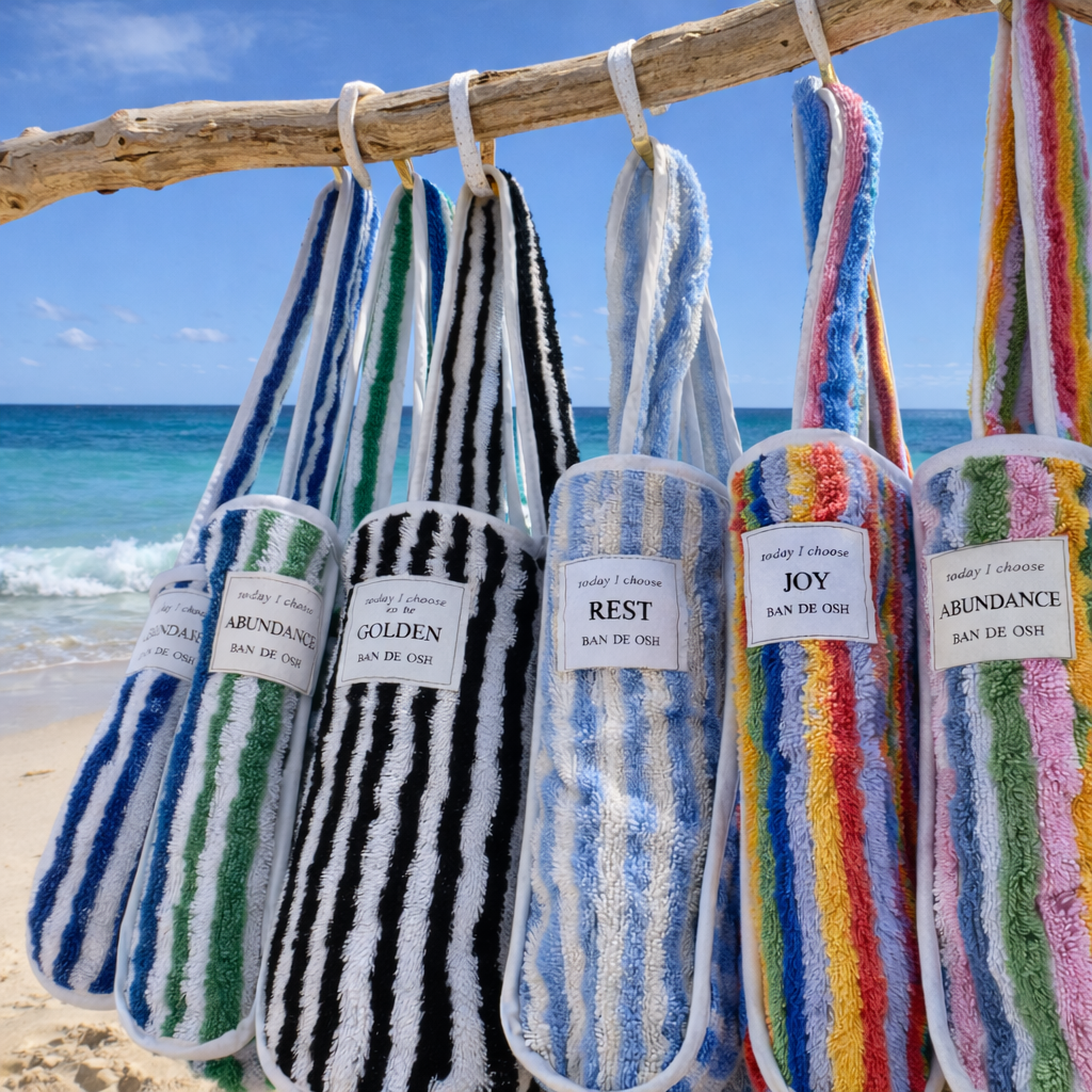 Terry Beach Mini Tote: Kelly Stripe