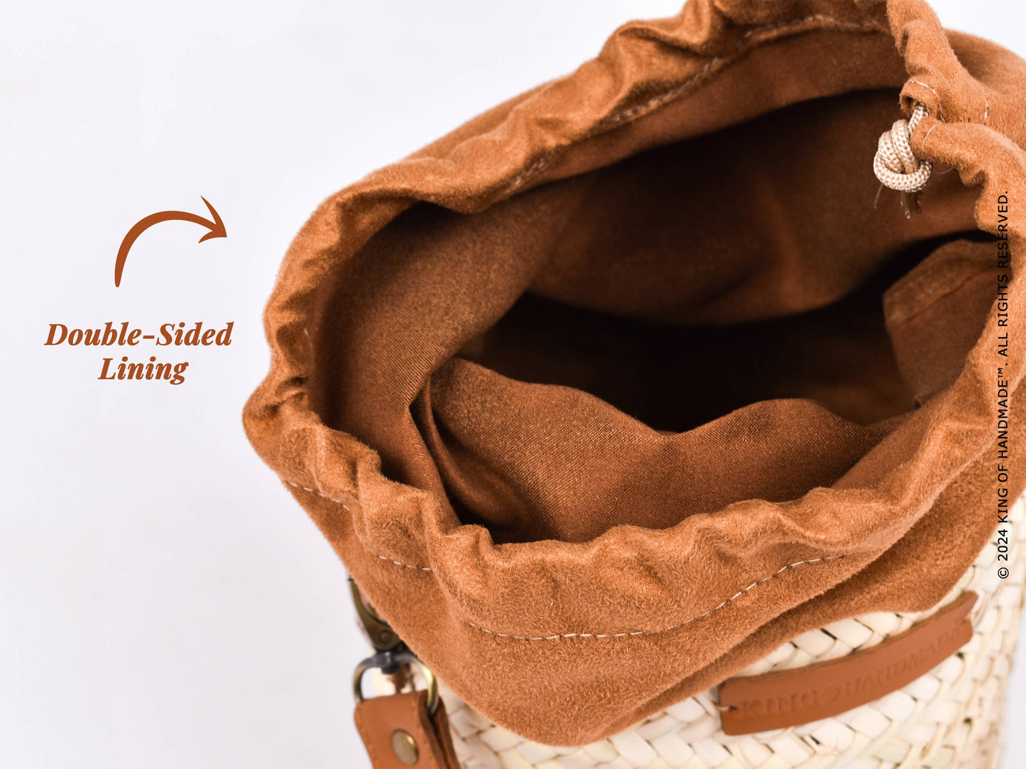 Leather Bucket Bag - Stylish Summer Purse and Handbag