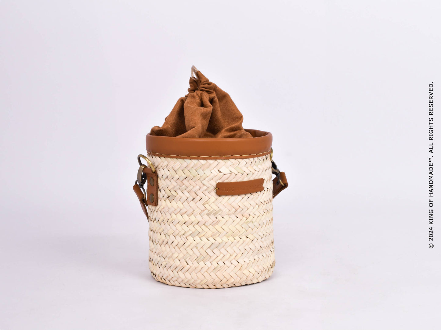 Leather Bucket Bag - Stylish Summer Purse and Handbag