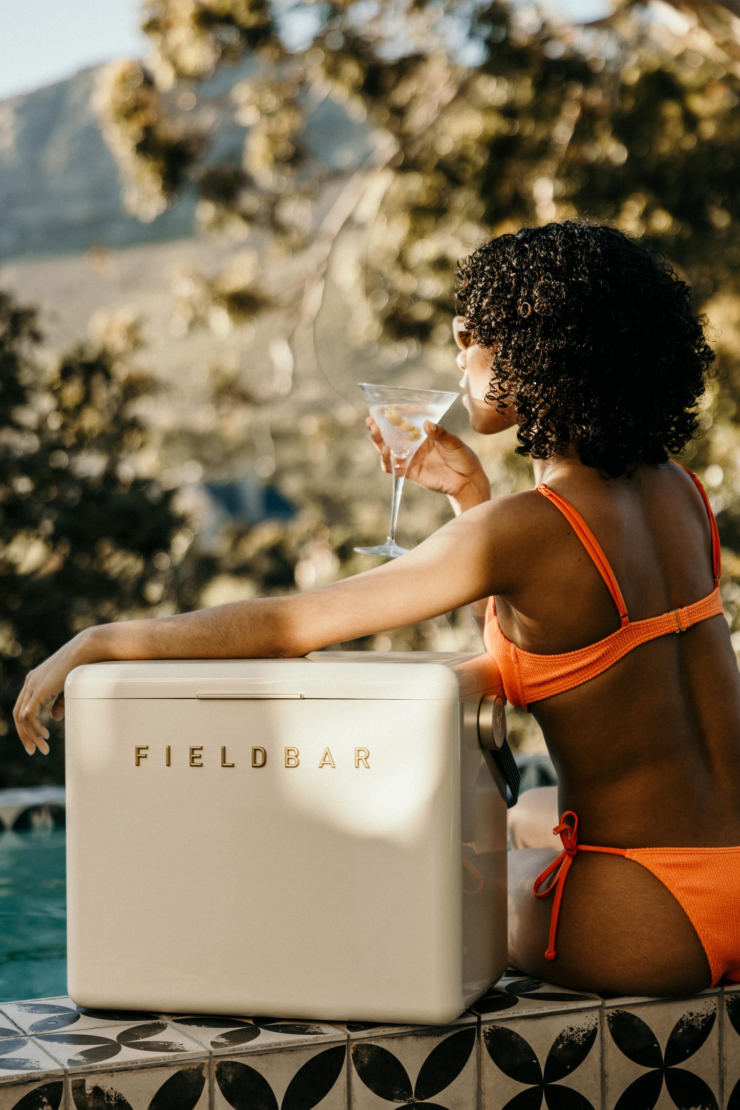 Gin Trunk in Safari White