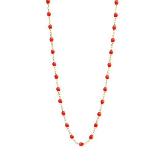 Classic Gigi Necklace - 17.7" - Coral