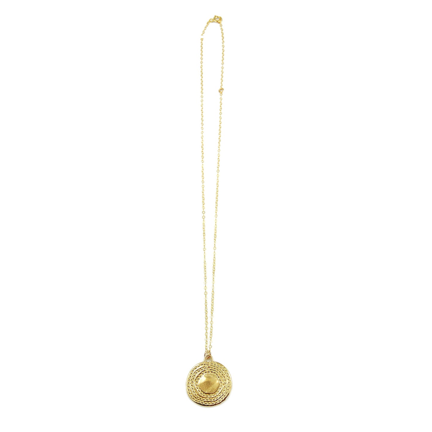 Large Gold Glimmer Burst Necklace
