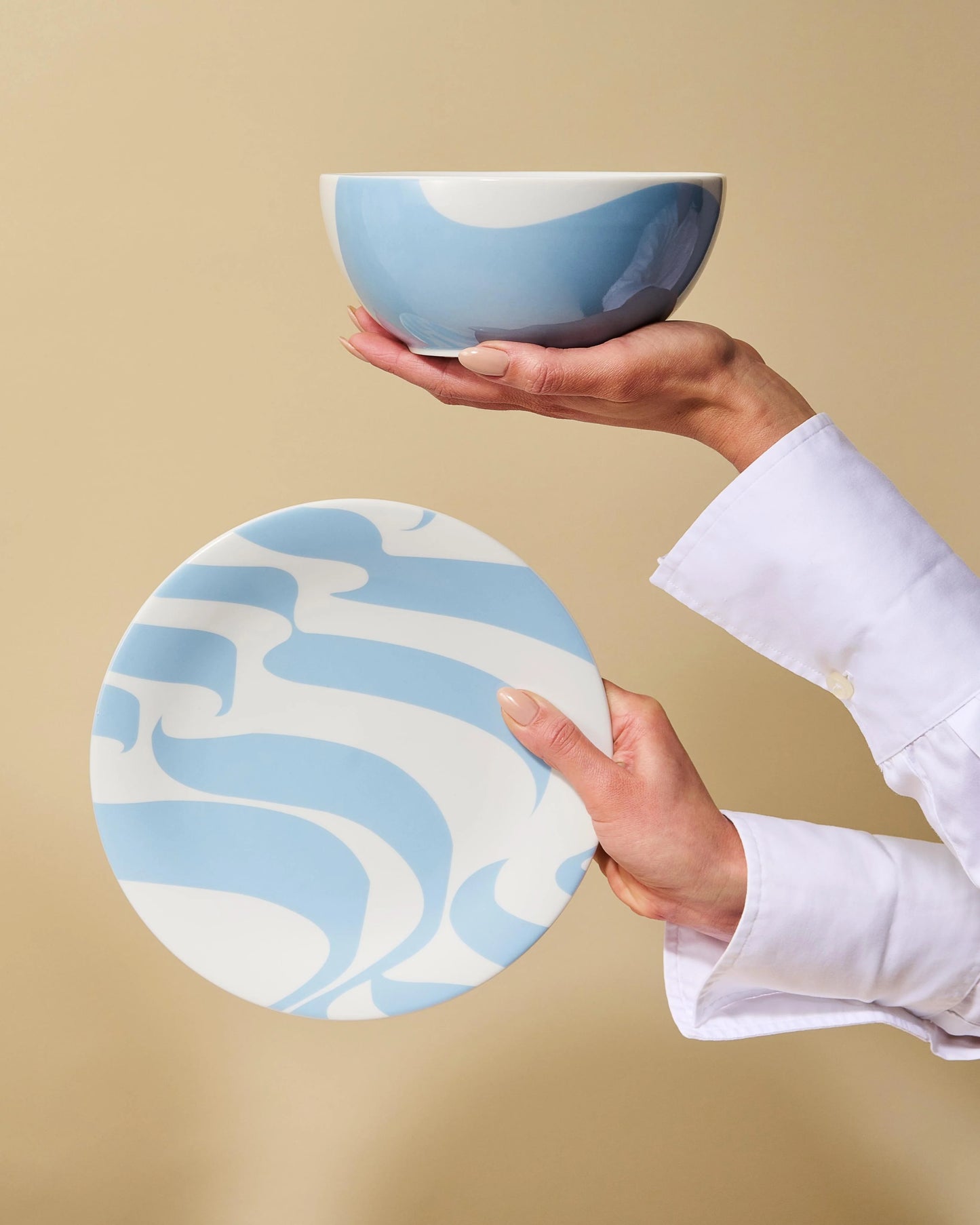 Colorblock Porcelain Bowls (Set of 4)