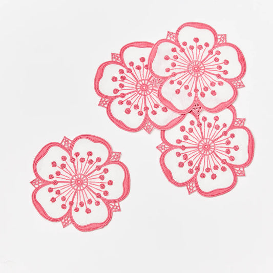 Hot Pink Petal Coasters