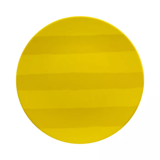 Cabana Stripe Dinner Plate - Yellow