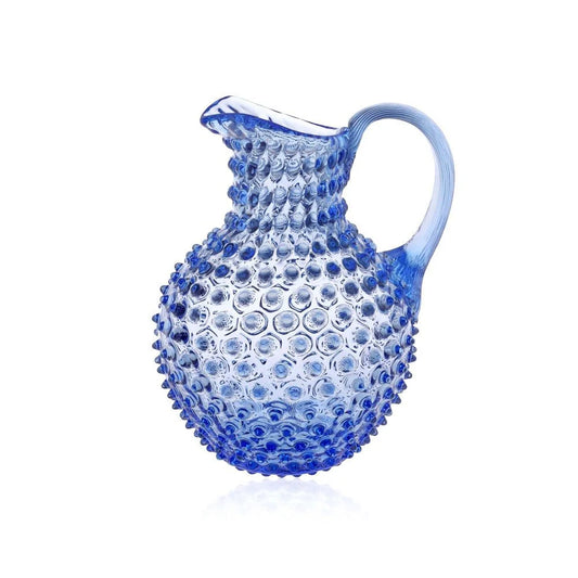 LG Lt Blue Hobnail Gift Box (1 Pitcher/4 Glasses)