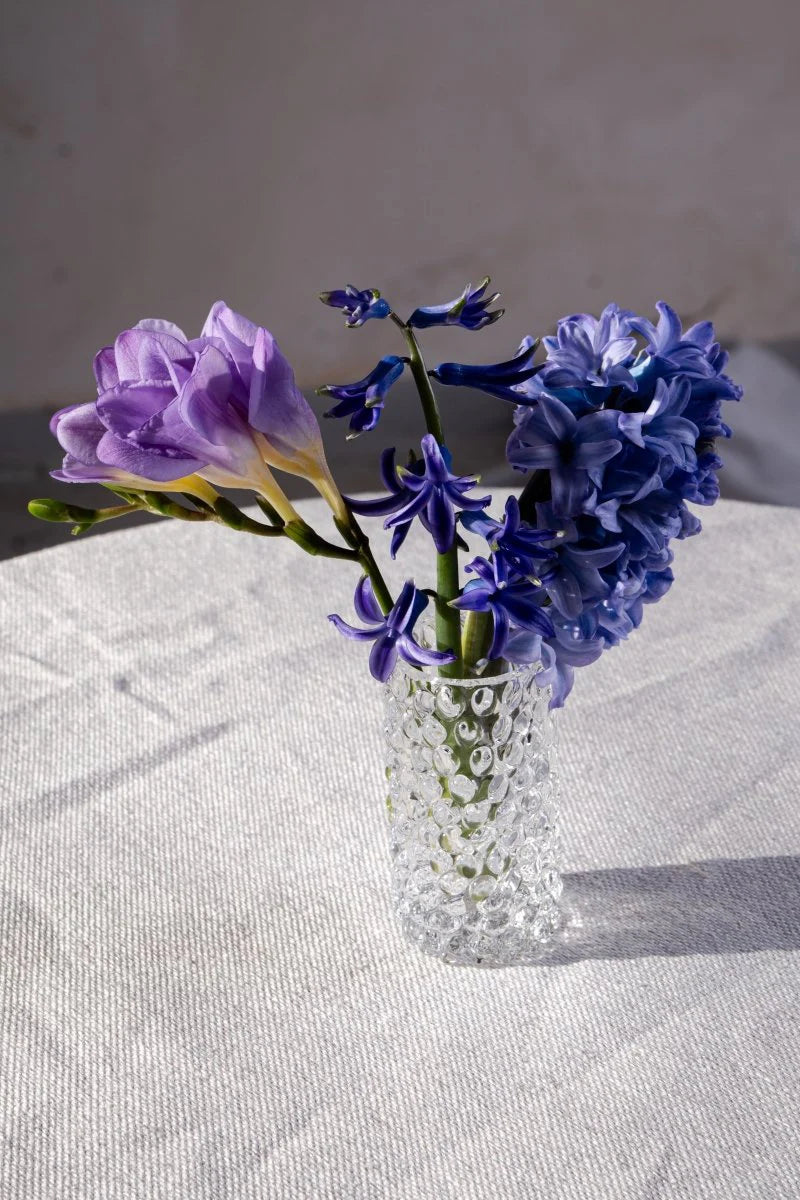 Clear Hobnail Bud Vase