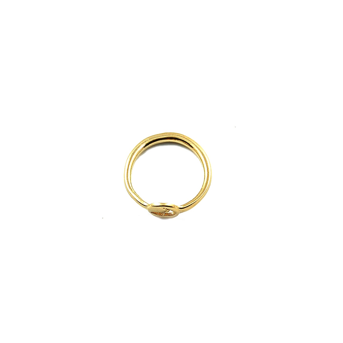 Tiny Gold Island Cut Out Ring