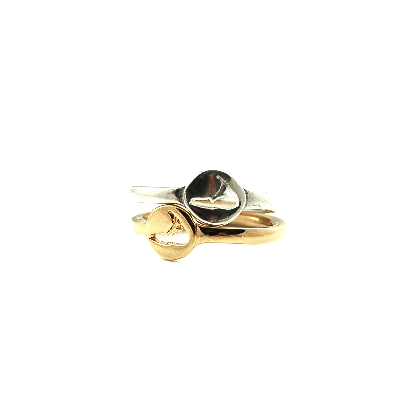 Tiny Gold Island Cut Out Ring
