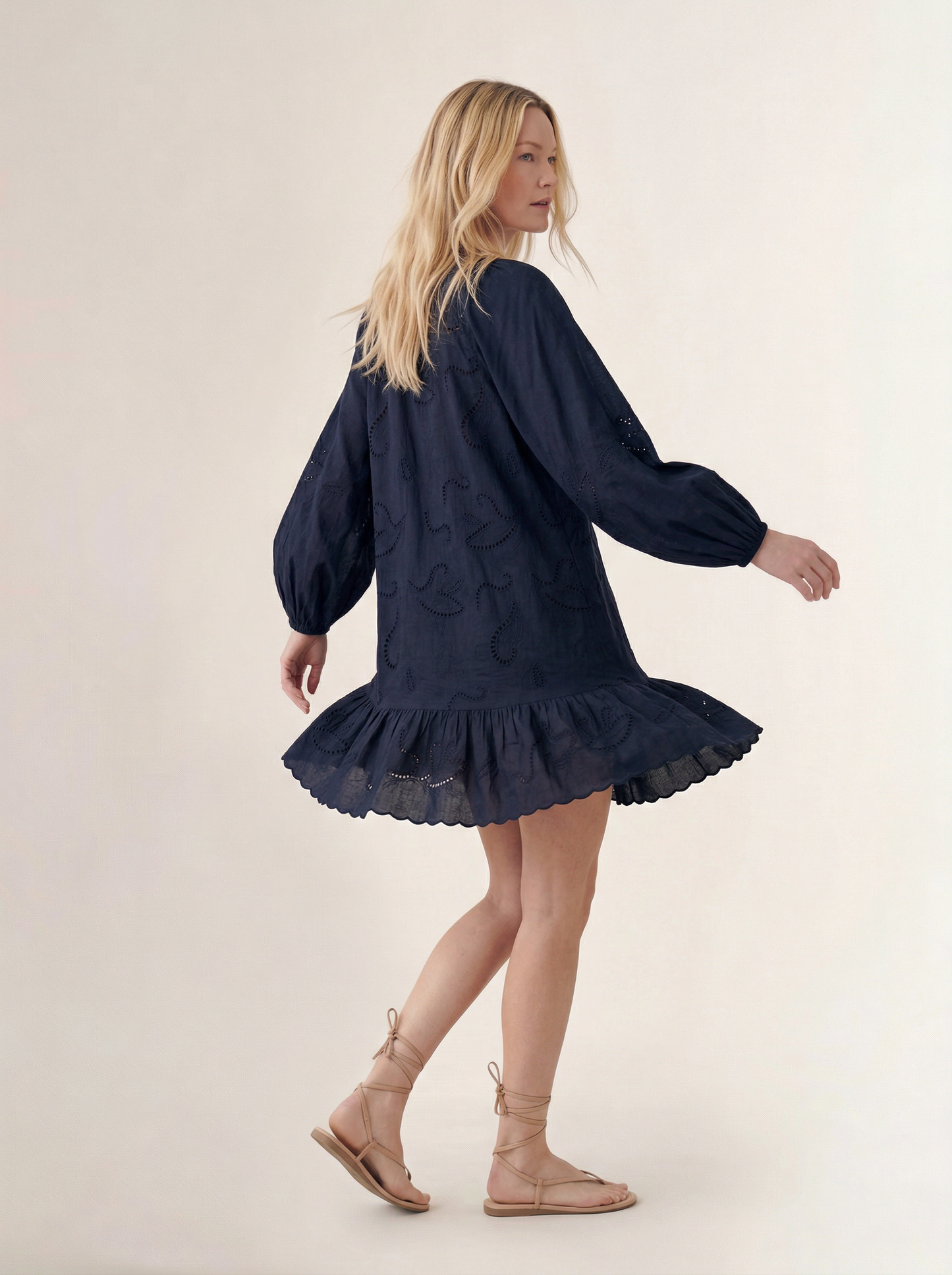 Selwin Mini Dress-Midnight Blue