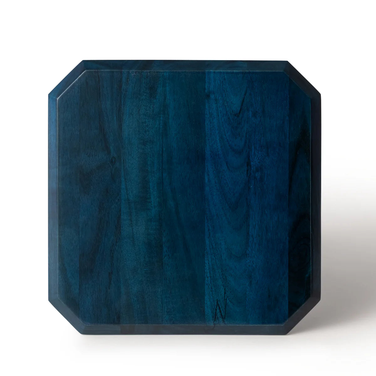 Stained Wood Serving Board - Blue - Square