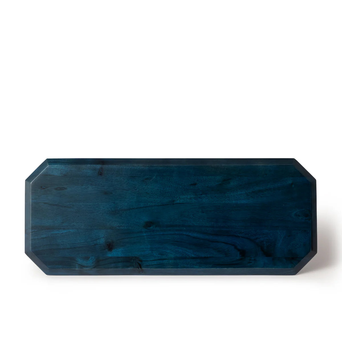 Stained Wood Serving Board - Blue - Rectangle
