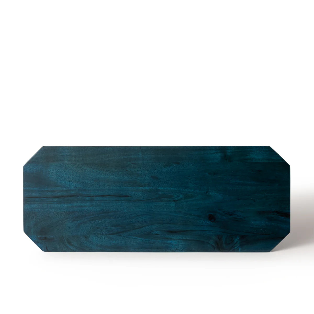 Stained Wood Serving Board - Blue - Rectangle