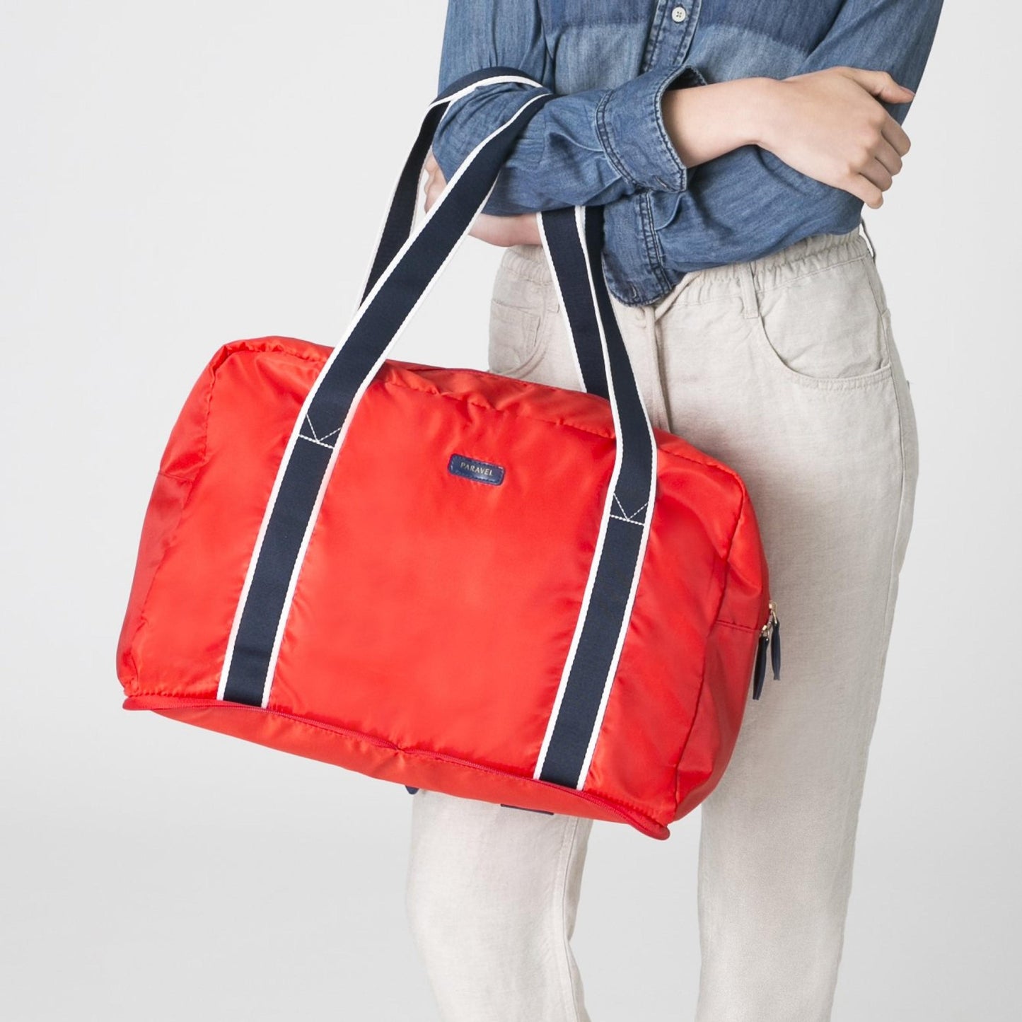 Nantucket Embroidered Paravel Fold Up Duffle