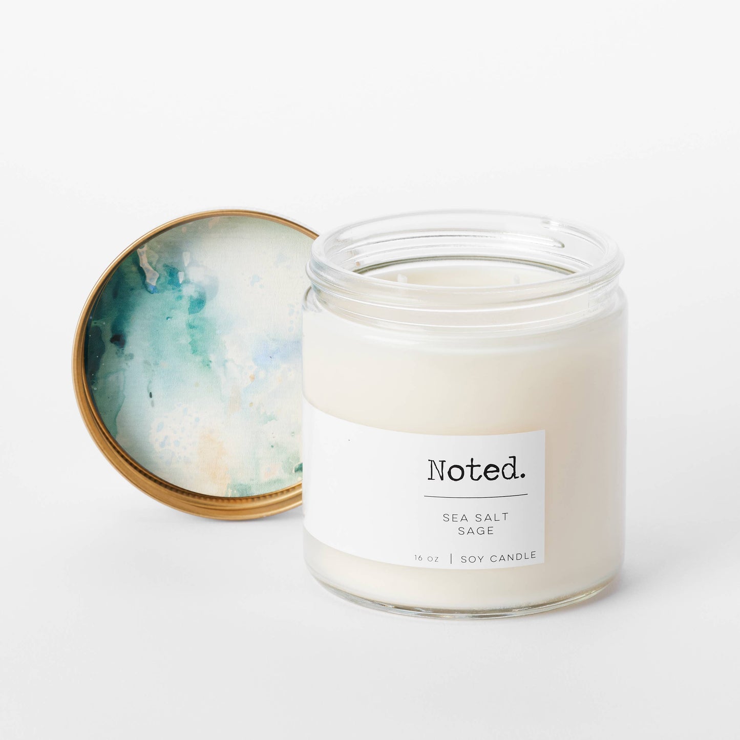 Sea Salt Sage - 16oz Double Wick Candle