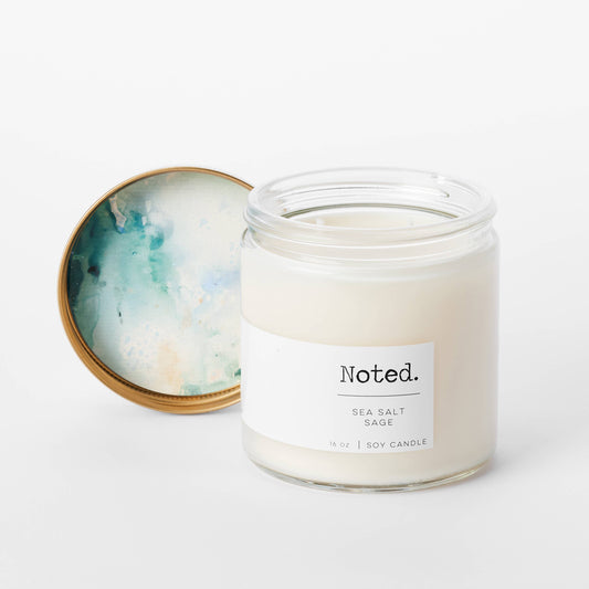 Sea Salt Sage - 16oz Double Wick Candle