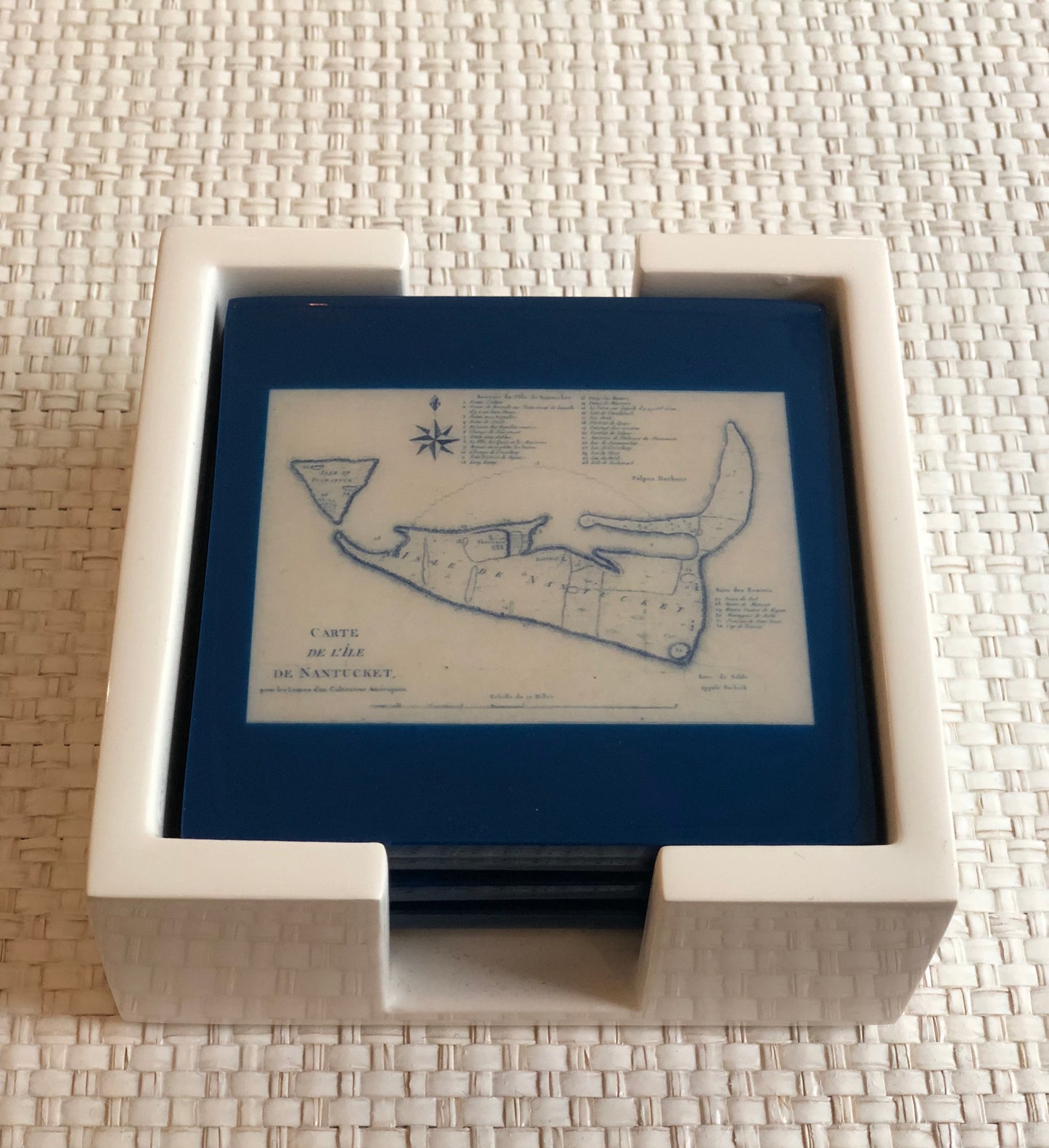 Nantucket Lacquer Coasters