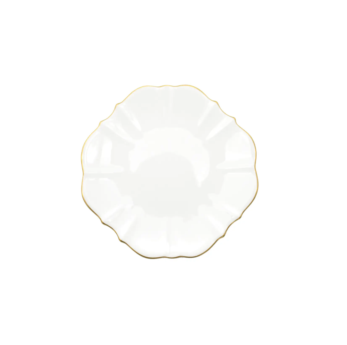 Amelie - Brushed Gold Rim - 8.5" Salad Plate