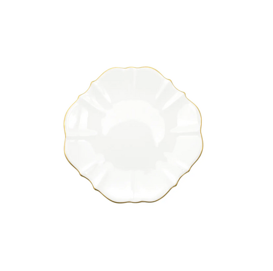 Amelie - Brushed Gold Rim - 8.5" Salad Plate