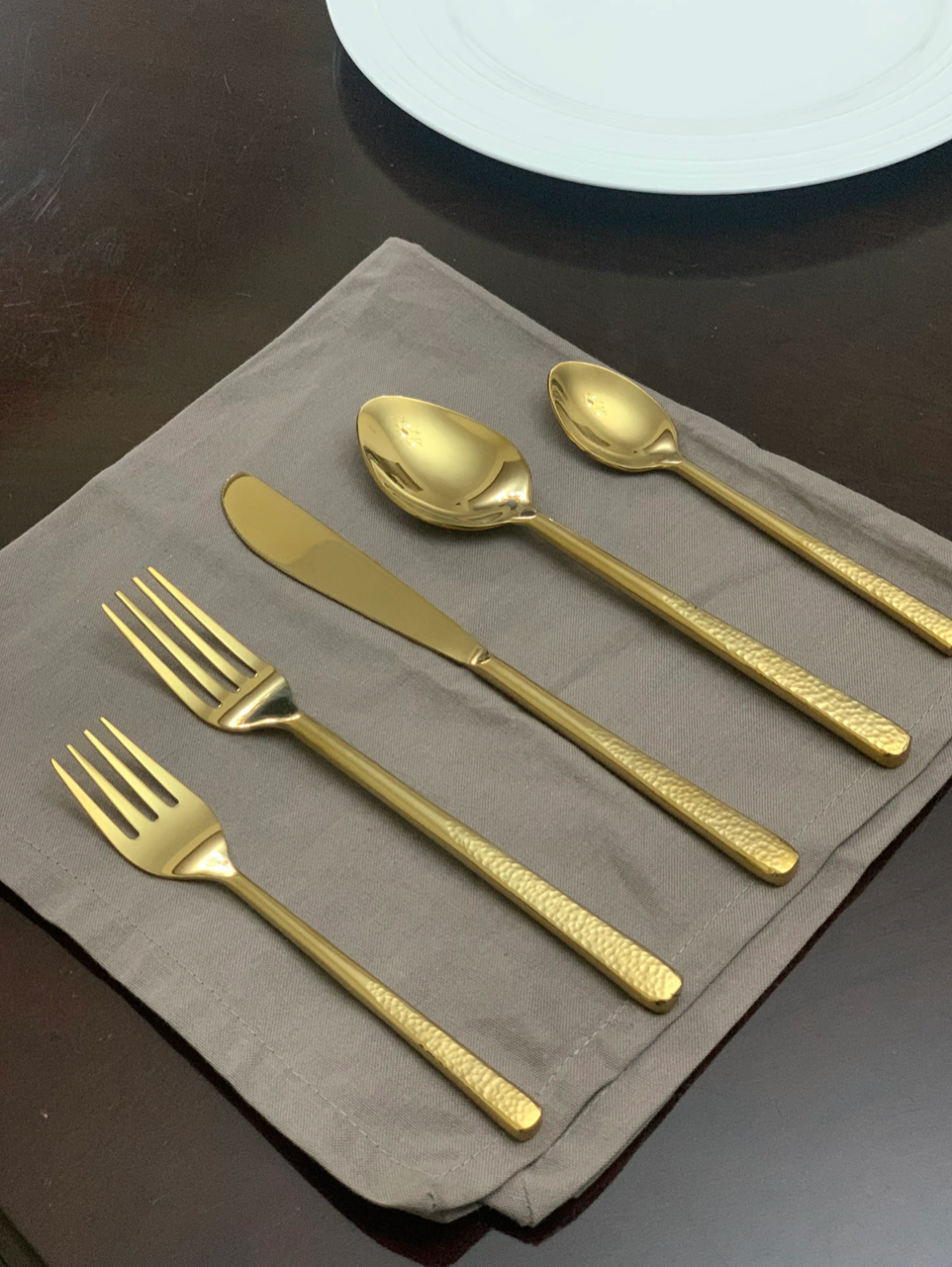 Gold Flatware 20 Piece Set