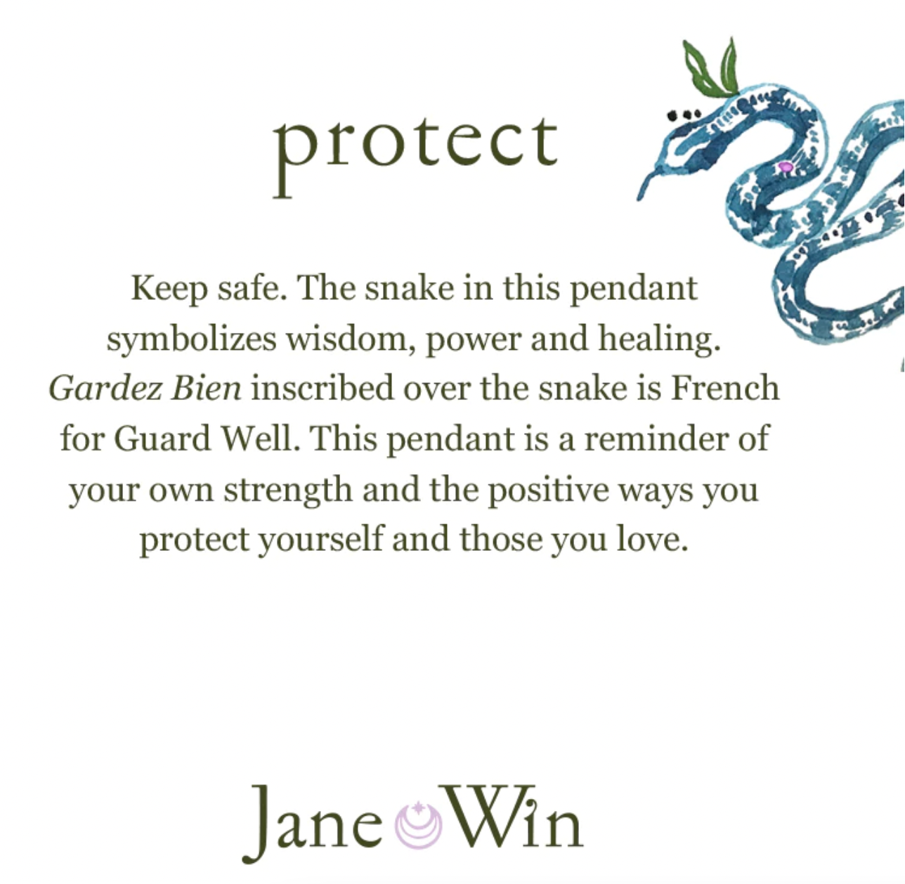 PROTECT JW Small Pendant Necklace
