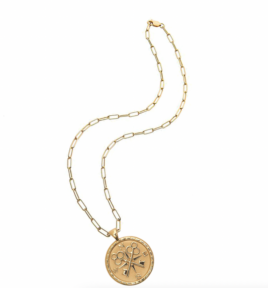 FOREVER JW Original Pendant Coin Necklace