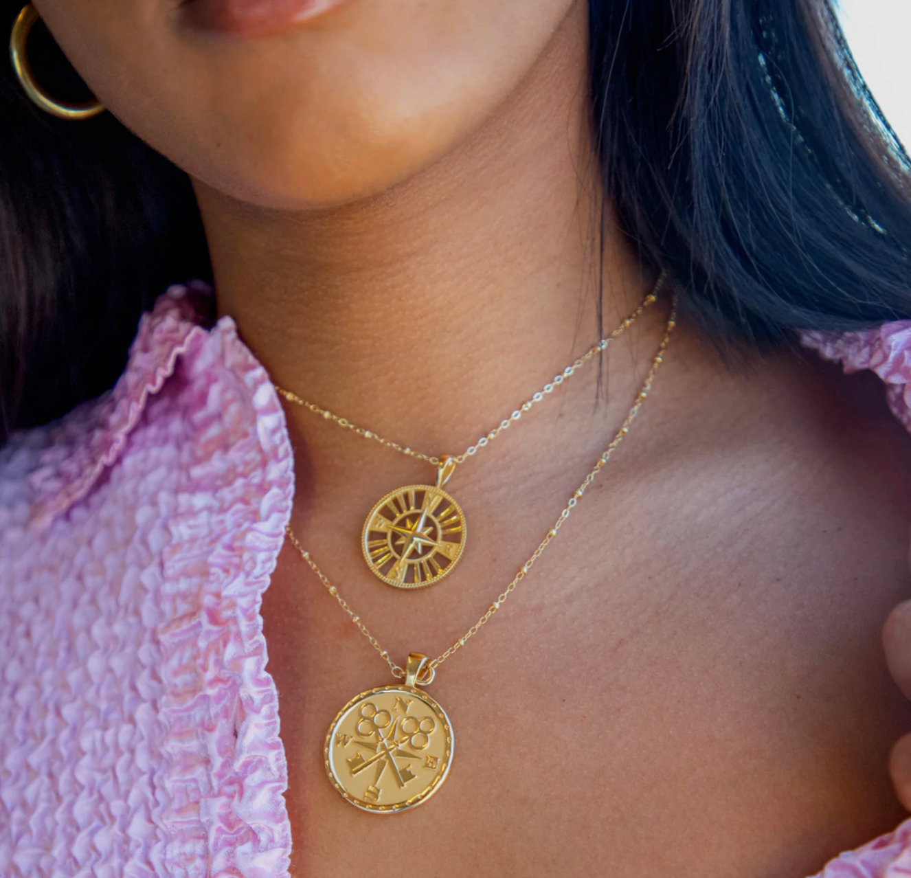FOREVER JW Original Pendant Coin Necklace