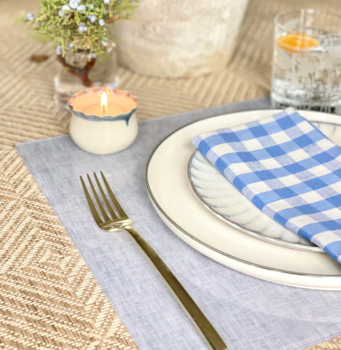 Stone Chambray Placemat