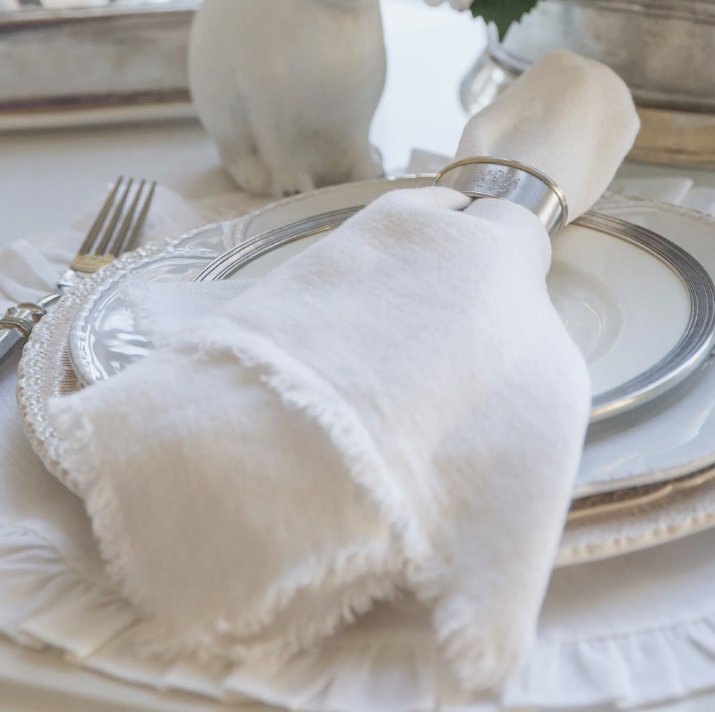 Provence Linen Napkin - Off White - Set of 4