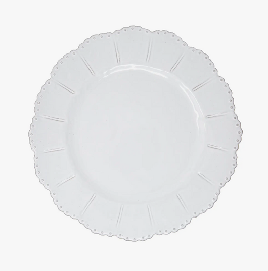 Bella Bianca Beaded Dinner Plate - Set of 4
