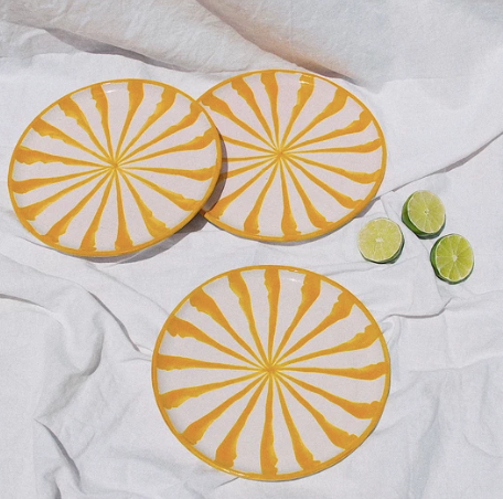 Stripes Salad Plate