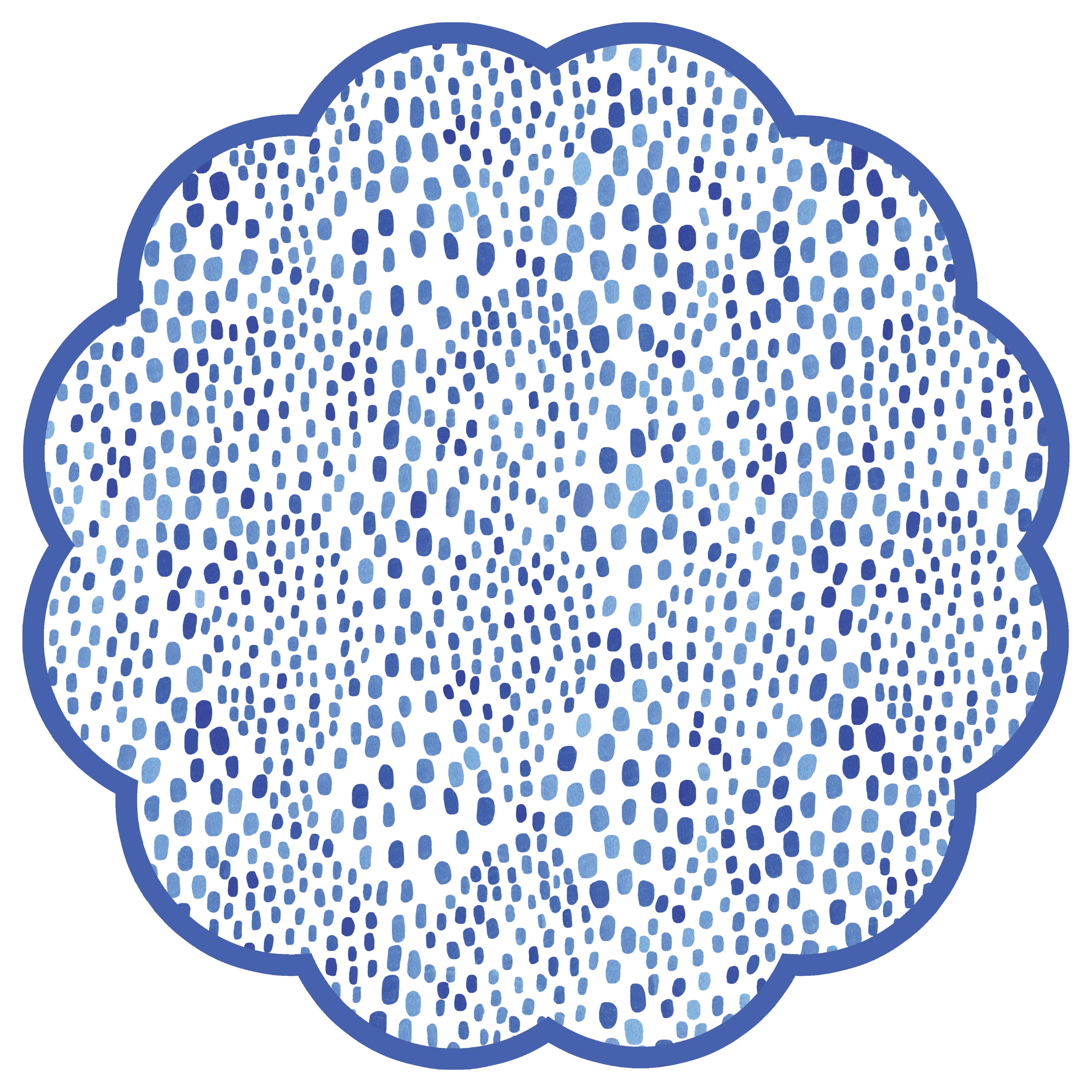 Blue Dots Paper Placemats