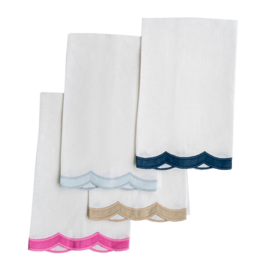 Double Happiness Guest Towel Navy